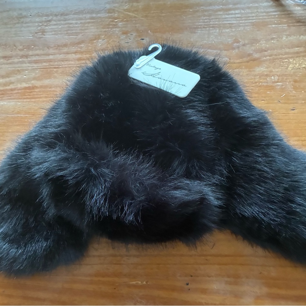 Vintage Havana Black Polyester Accessory